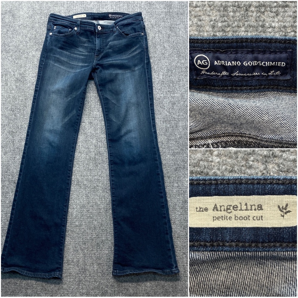 AG Adriano Goldschmied Women's Blue Boot Cut Jeans